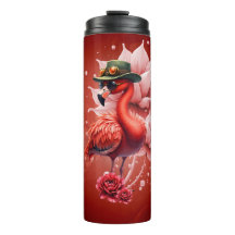 Steampunk Flamingo - Fantasy Digital Artwork