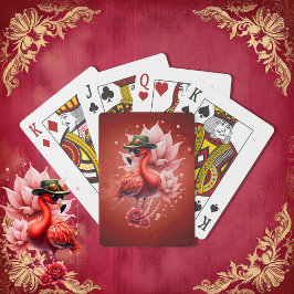 Steampunk Flamingo - Fantasy Digital Artwork Casinokort