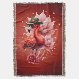 Steampunk Flamingo - Fantasy Digital Artwork Filt