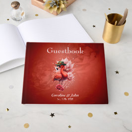 Steampunk Flamingo - Fantasy Digital Artwork Gästböcker