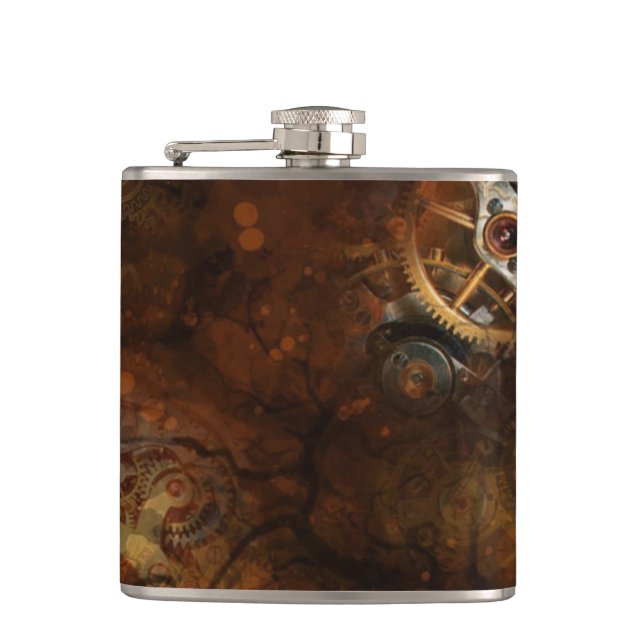 Steampunk flaska fickplunta (Framsidan)