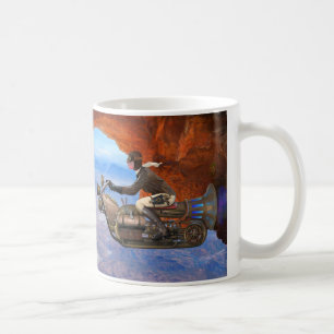 Steampunk flygmaskin kaffemugg