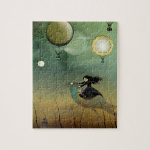 Steampunk flygpussel pussel