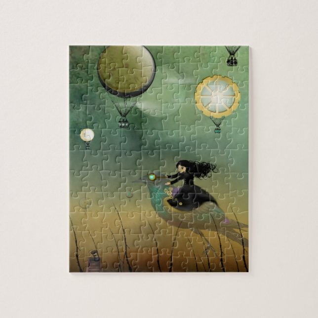 Steampunk flygpussel pussel (Vertikal)