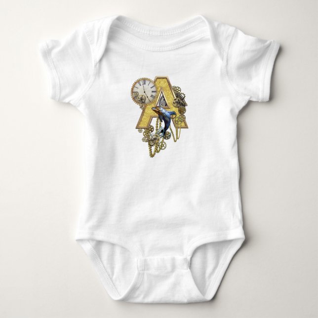 Steampunk-födelsedag brev A T-shirt (Framsida)
