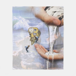 Steampunk-födelsedag brev B Fleecefilt