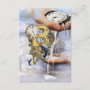 Steampunk-födelsedag brev B Kort