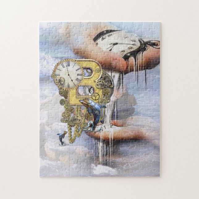 Steampunk-födelsedag brev B Pussel (Vertikal)