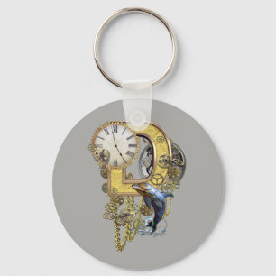 Steampunk - födelsedag brev-D Nyckelring