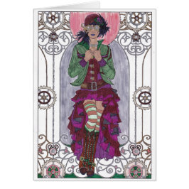 Steampunk - födelsedagskort - SF2 Hälsningskort