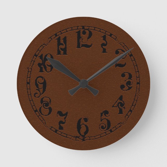 Steampunk förvrängd rund klocka (Framsida)