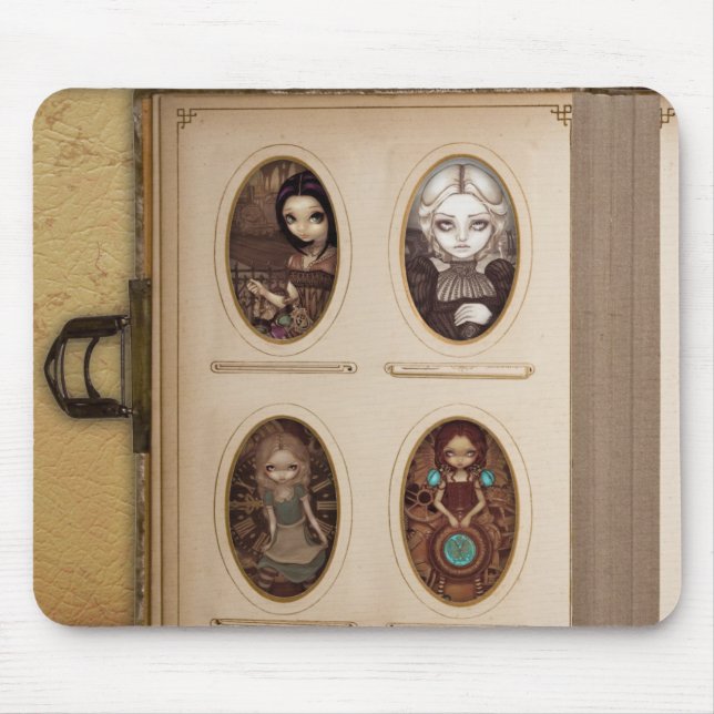 Steampunk fotoalbum Mousepad Musmatta (Framsidan)