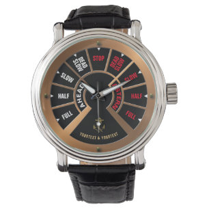 Steampunk Frakts Telegraph Chadburn-mall Armbandsur