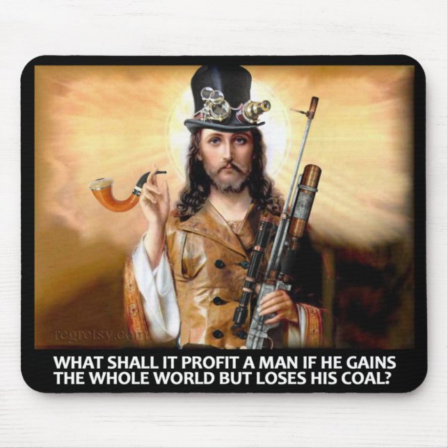 Steampunk frälsare musmatta (Framsidan)