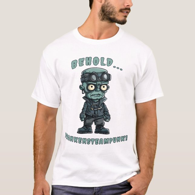 Steampunk Frankenstein T Shirt (Framsida)