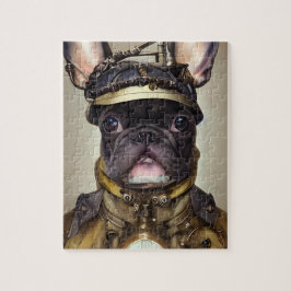 Steampunk Fransk Bulldog Pussel