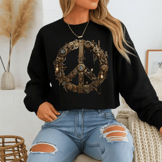 Steampunk Fredstecken Sweatshirt | Industriredskap T Shirt