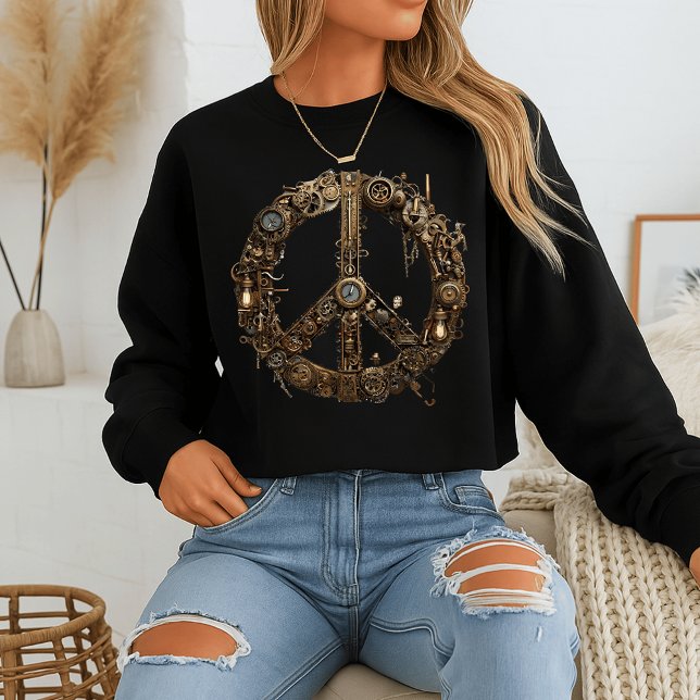 Steampunk Fredstecken Sweatshirt | Industriredskap T Shirt (Skapare uppladdad)
