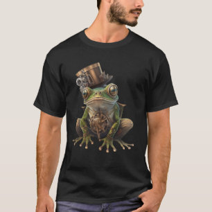 Steampunk Frog Cylinder Retro Scifi Mechanical Gea T Shirt