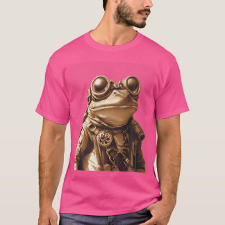 Steampunk Frog Fantasy Art T Shirt