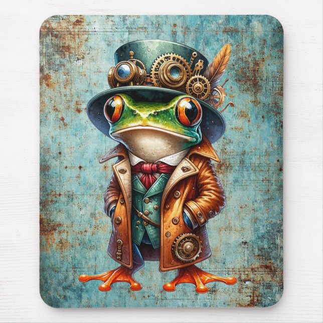Steampunk Frog Musmatta (Framsidan)