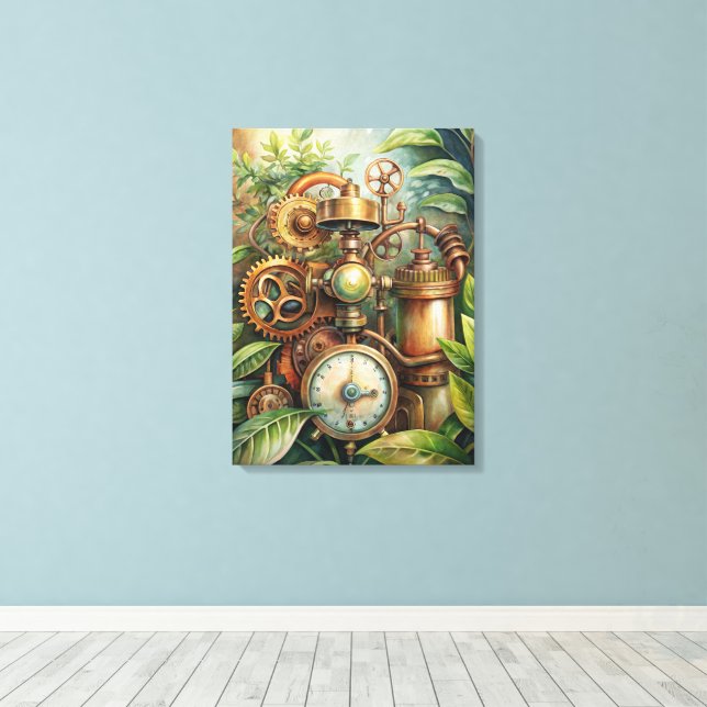 Steampunk Garden Canvas Art (Insitu (trägolv))