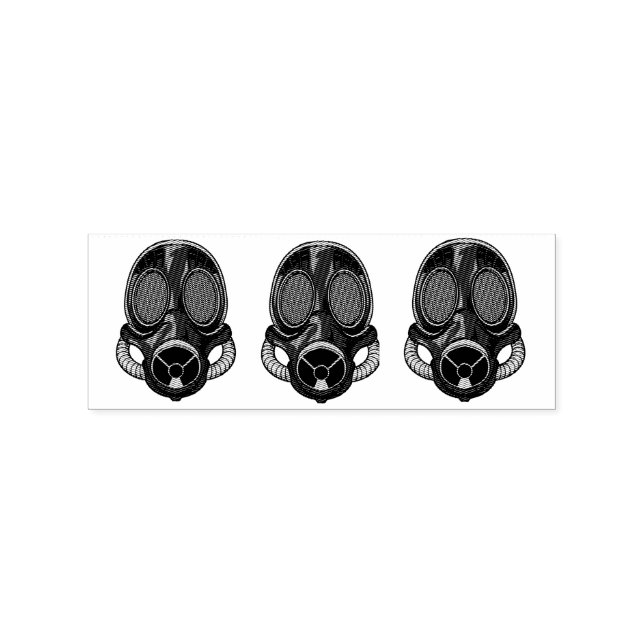 Steampunk Gas Mask Thunder_Cove Stämpel (Tryck)
