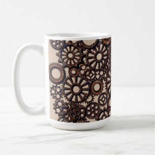 STEAMPUNK GEARS COFFEE MUGG