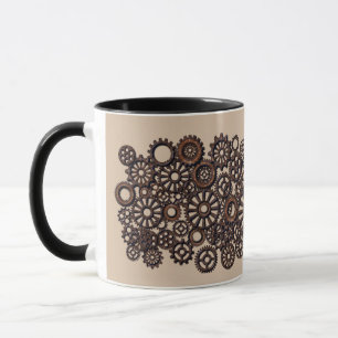 STEAMPUNK GEARS COFFEE MUGG