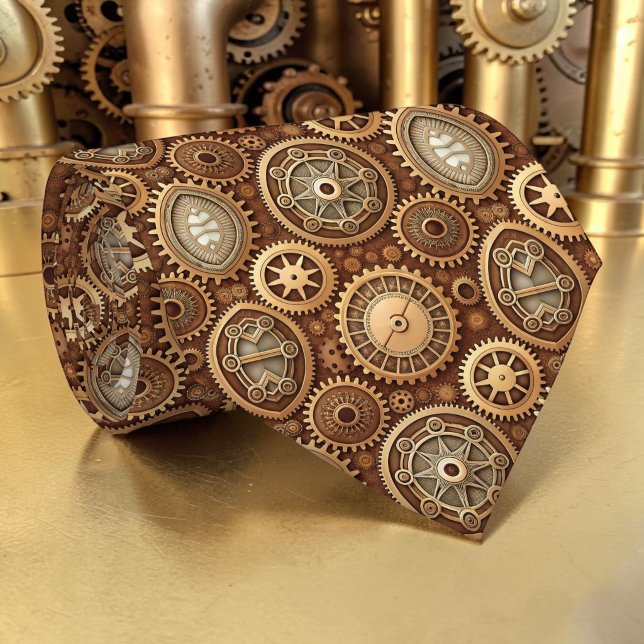 Steampunk Gears Custom Necktie Tie Slips (Skapare uppladdad)