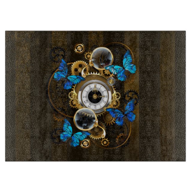 Steampunk Gears och Blue Butterflies (Framsidan)