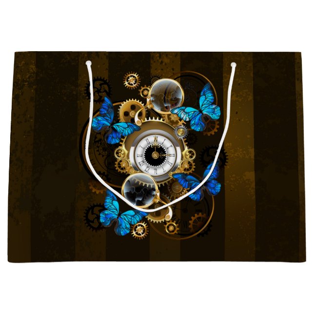 Steampunk Gears och Blue Butterflies (Framsidan)