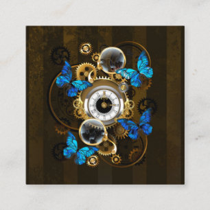 Steampunk Gears och Blue Butterflies