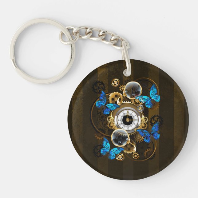 Steampunk Gears och Blue Butterflies (Framsidan)