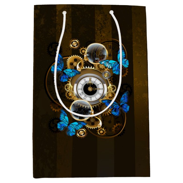 Steampunk Gears och Blue Butterflies (Framsidan)