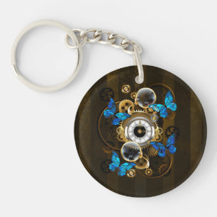 Steampunk Gears och Blue Butterflies