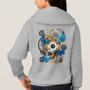 Steampunk Gears och Blue Butterflies T Shirt