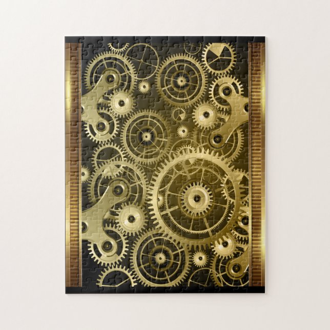 Steampunk Gears Puzzle Pussel (Vertikal)