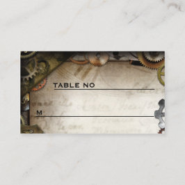 Steampunk Gears Victorian Guest Placecards Placeringskort