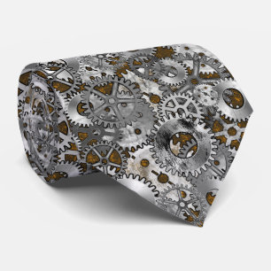 Steampunk Gearwork Silver Grunge Brown Burnout Slips