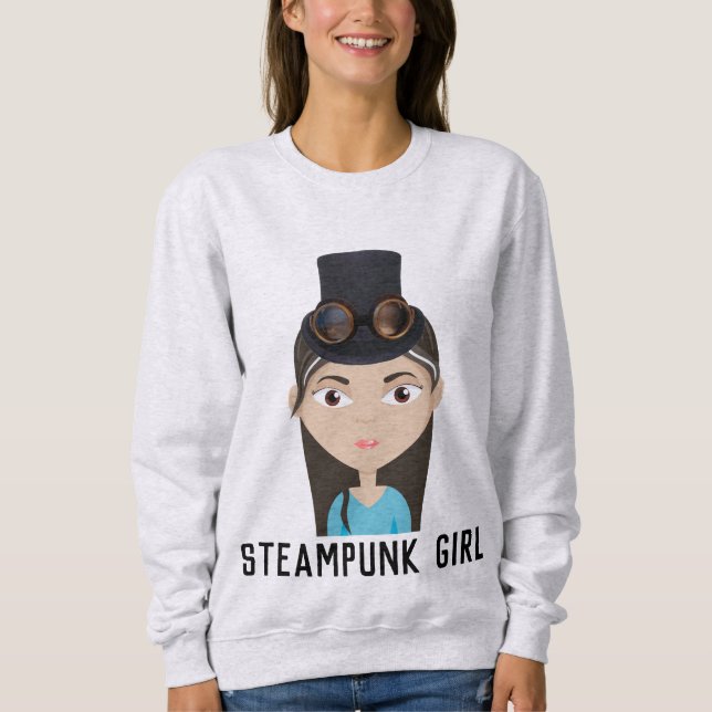 STEAMPUNK GIRL T-Shirts (Framsida)