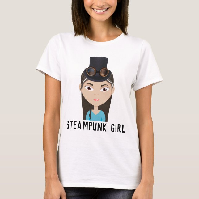 STEAMPUNK GIRL T-Shirts (Framsida)