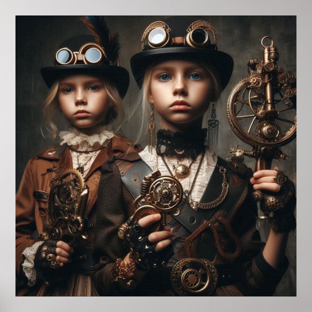 Steampunk Girls - Cycle Klubb 05 Poster (Framsidan)