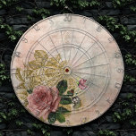 Steampunk Glam | Rosa och Guld Ro Rustic Blommigt Darttavla<br><div class="desc">1900-talet, allt uppåt! Feminin, sofistikerad Viktoriansk era shabby chic steampunk, sömlös mönster med giftig färg palett med rosa ros på en grym bakgrund som accentueras av damm och handskrift från guld glitter. Den här vintagen på 1990-talet inspirerade till abstrakt design med en fantastisk palett som lägger till perfekt pop av...</div>