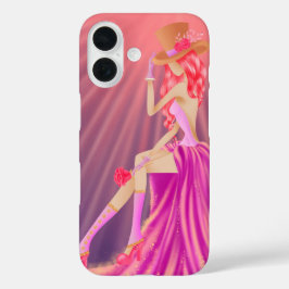 Steampunk Glamor iPhone 16 Fodral - Stardust & Gul