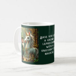 Steampunk Gnome-Leprechaun Unicorn St patricks day Kaffemugg