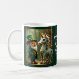 Steampunk Gnome-Leprechaun Unicorn St patricks day Kaffemugg