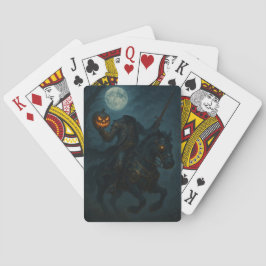 Steampunk Gothic Horror Headless Horseman Casinokort