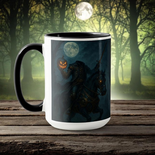 Steampunk Gothic Horror Headless Horseman Mugg (Skapare uppladdad)