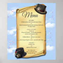 Steampunk Graphic-design på tidsindikatorn Poster